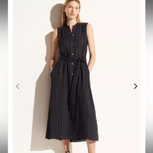 Vince Drapey stripe shirt dress